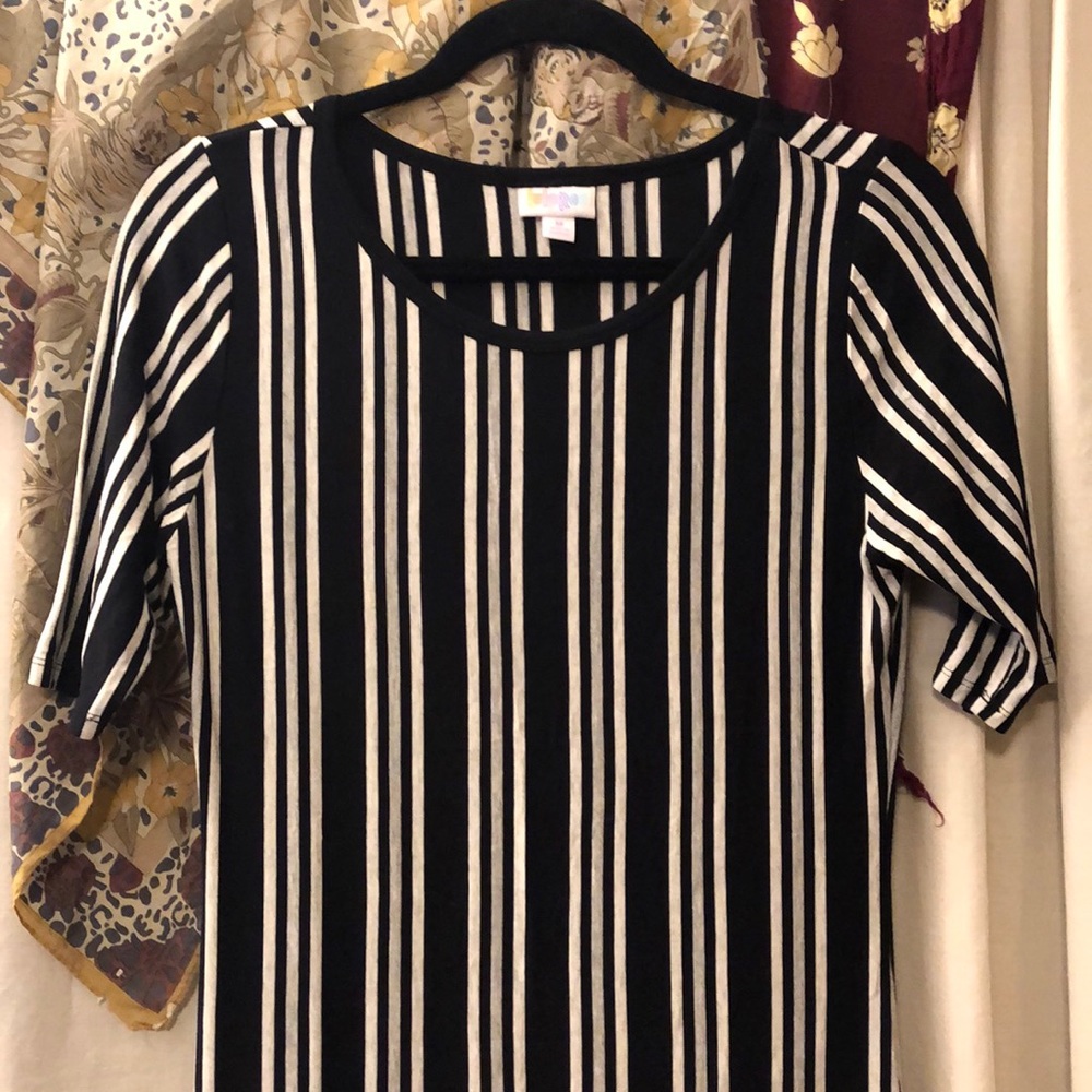 LuLa Roe striped bodycon dress